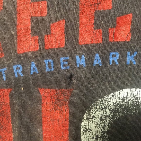 vintage T-Shirt truth live free Freedom Defender USA Mens 2xl fruit of the loom - Picture 6 of 9